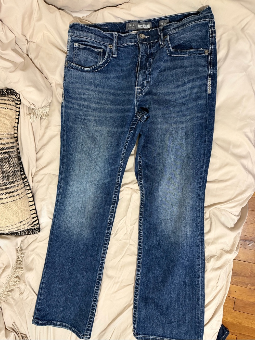 2 pair of Men's Blue Denim Jeans BKE/RockRevival